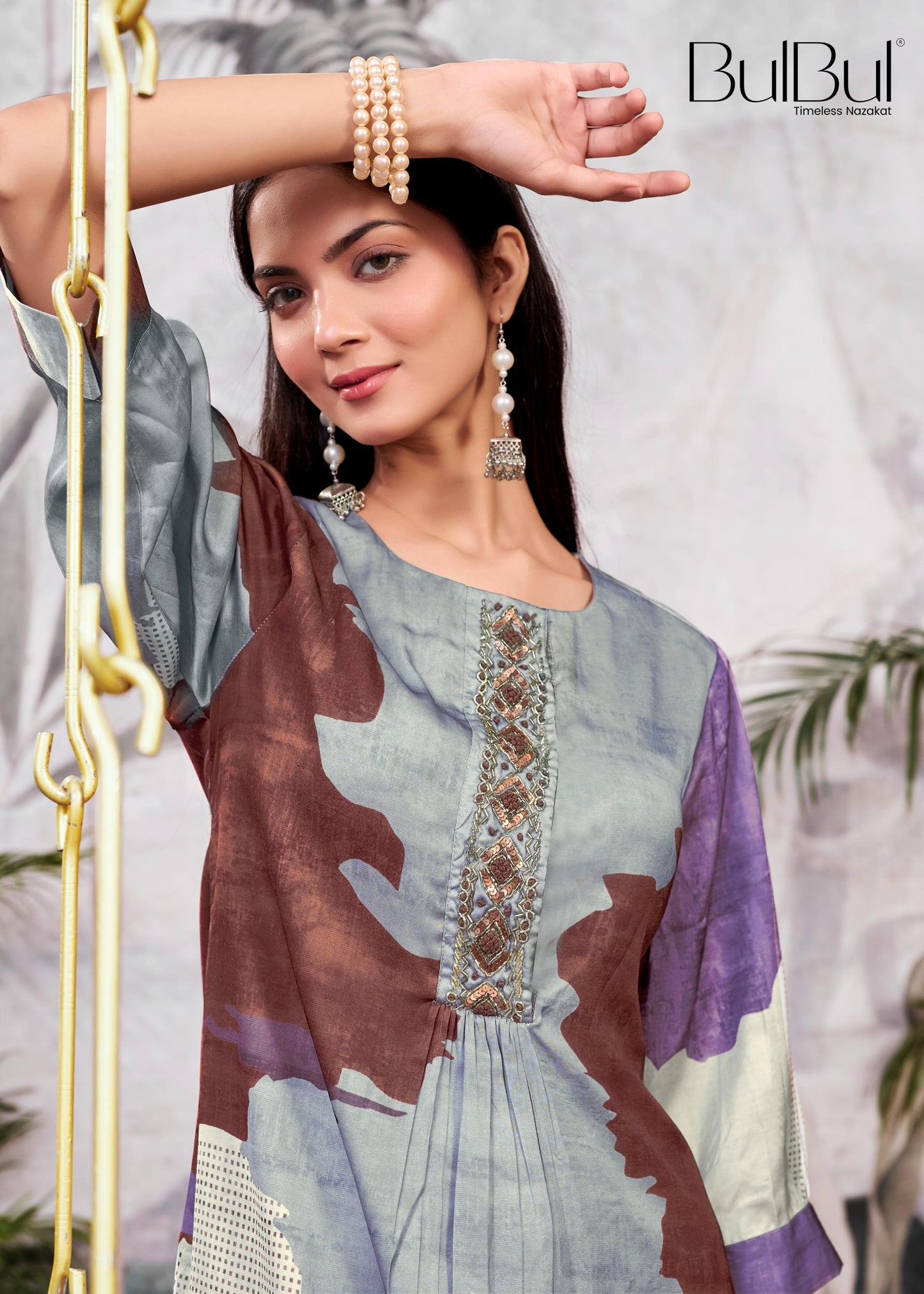 Tanya Silk Purple Kurta Set