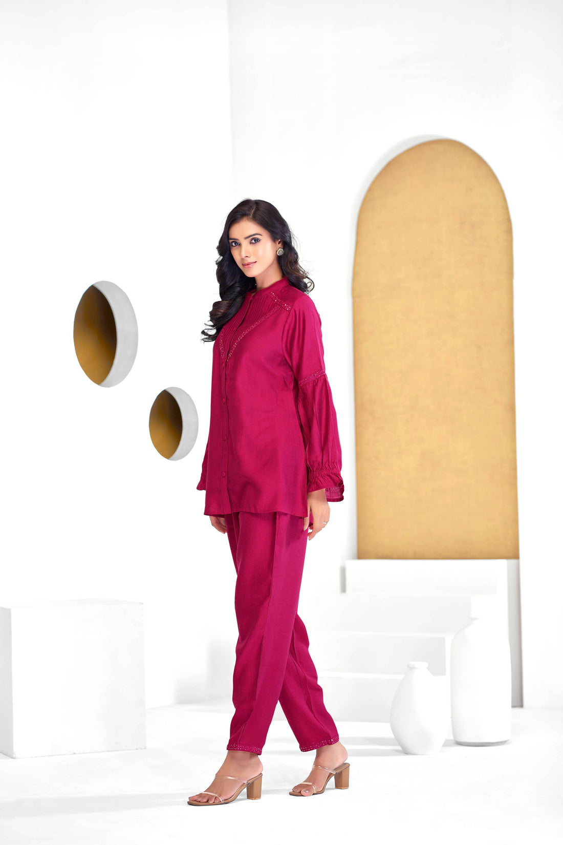 Mahi Red Co-Ord Set - BulBul