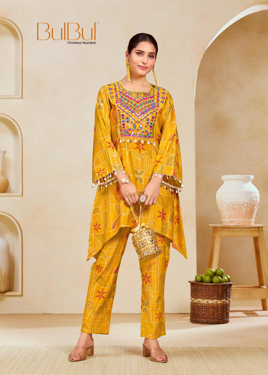 Ashka Mustard Co-Ord Set