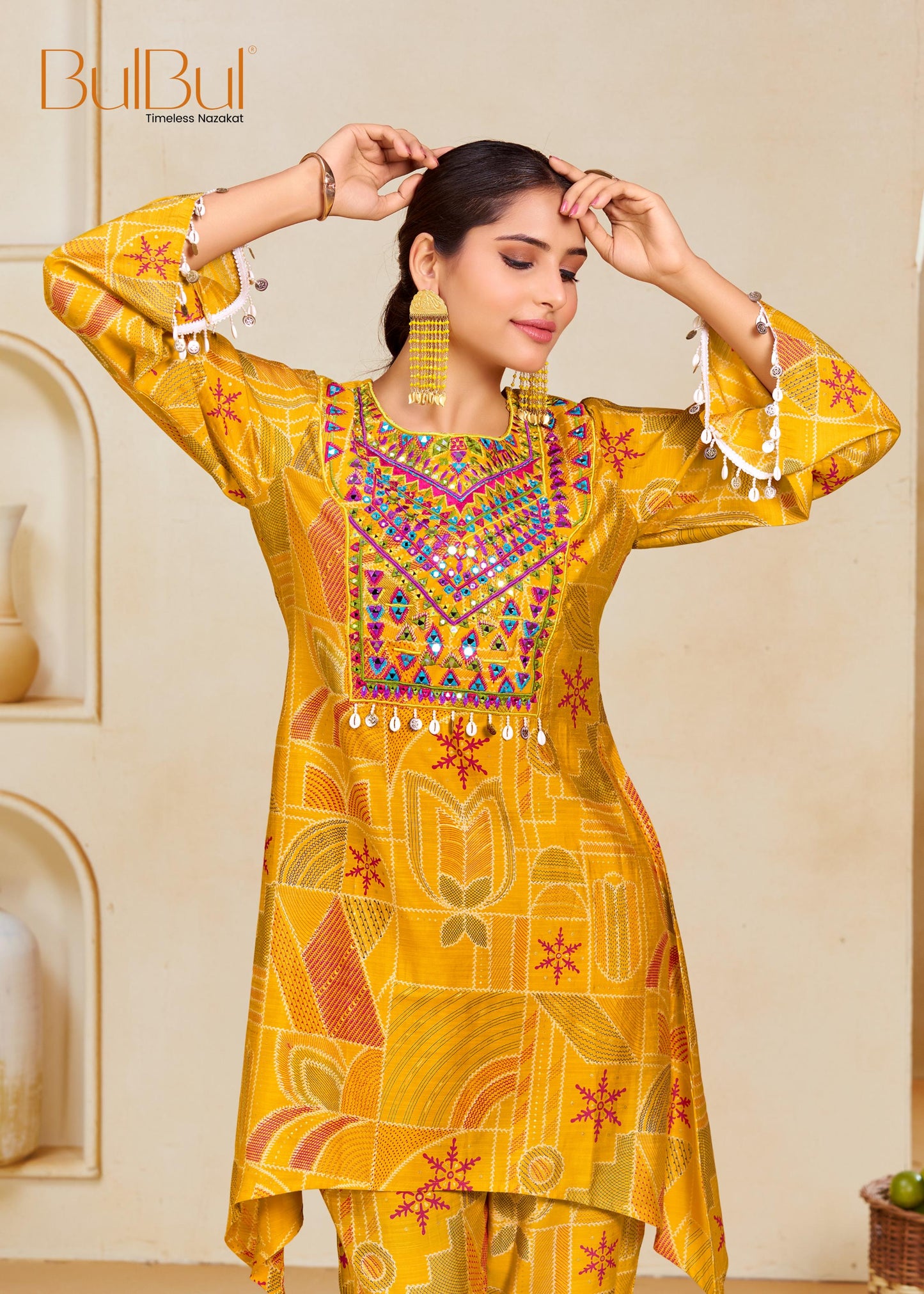 Ashka Mustard Co-Ord Set