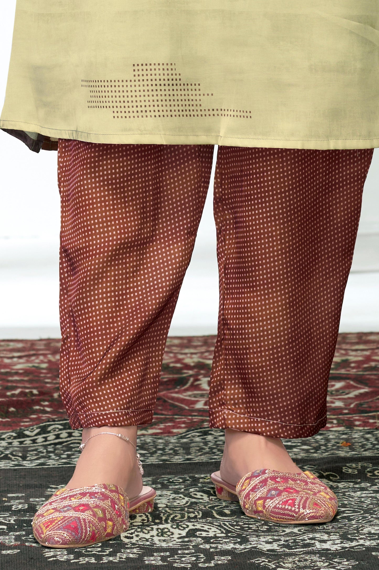 Tanya Silk Purple Kurta Set