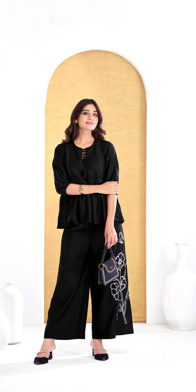 Nira Black Co-Ord Set