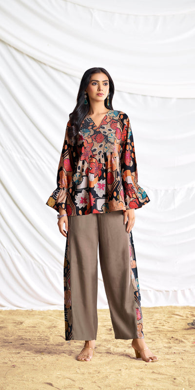 Ojasvi Black Chanderi Co-Ord Set