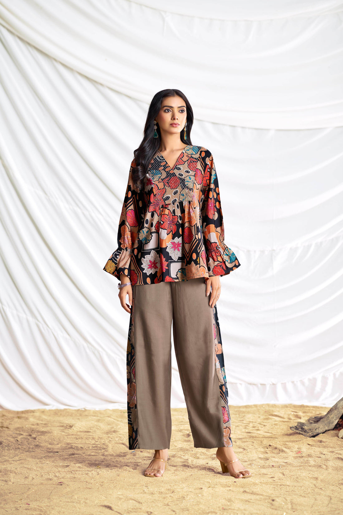 Ojasvi Black Chanderi Co-Ord Set - BulBul