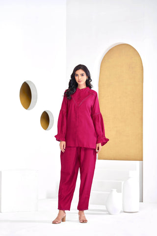 Mahi Red Co-Ord Set - BulBul