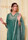 Praniti Viscose Green Kurta Set with Dupatta