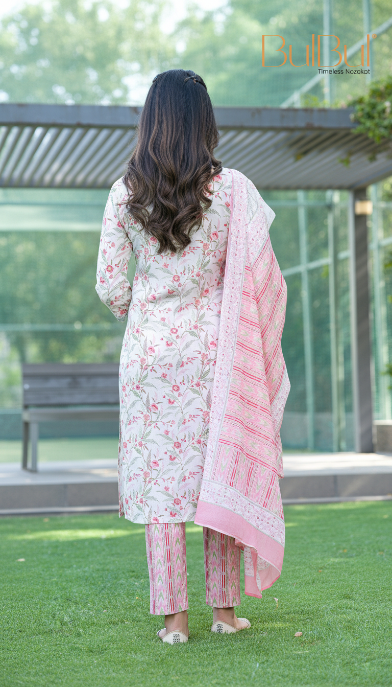 Fashionista Cotton Red Kurta Set with Dupatta