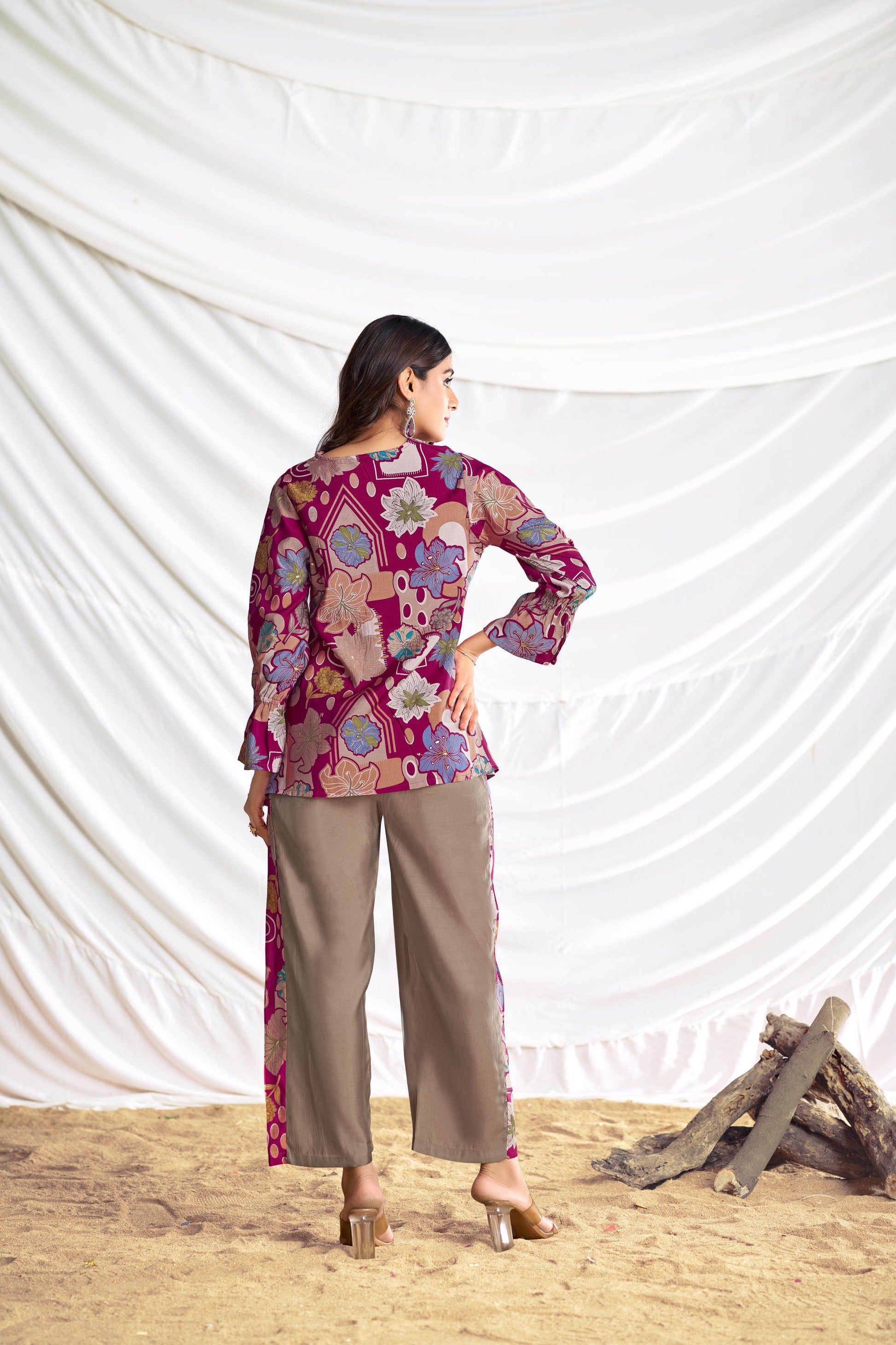 Ojasvi Red Chanderi Co-Ord Set - BulBul