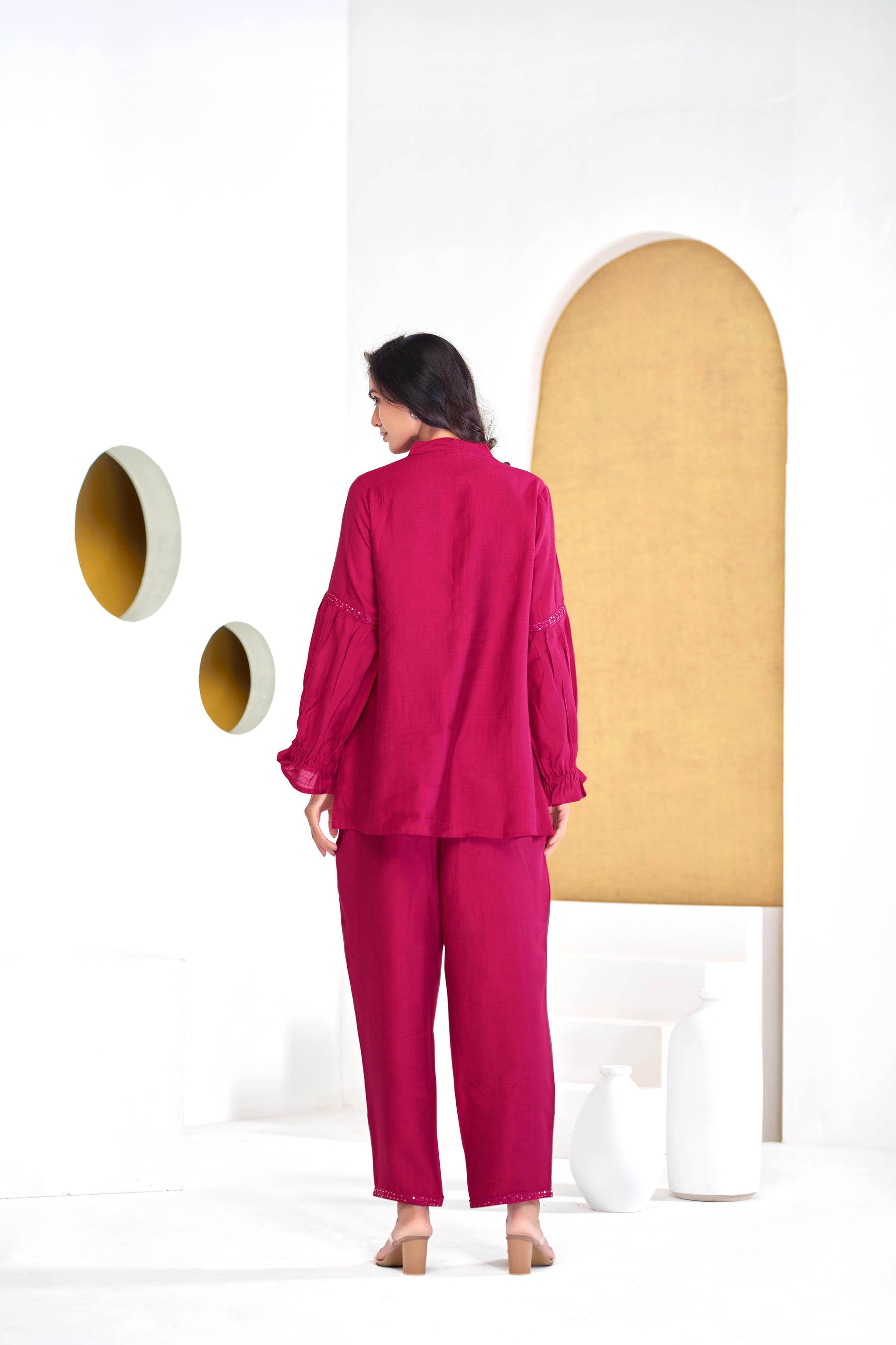 Mahi Red Co-Ord Set - BulBul