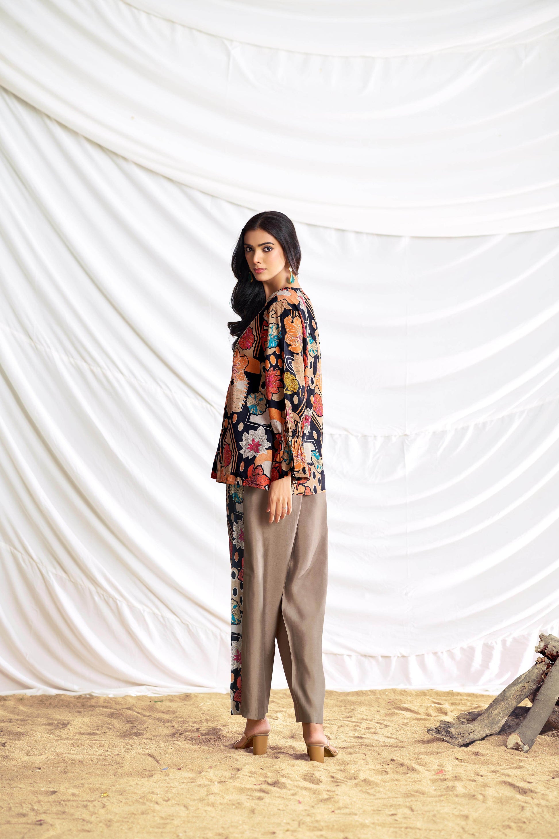 Ojasvi Black Chanderi Co-Ord Set - BulBul