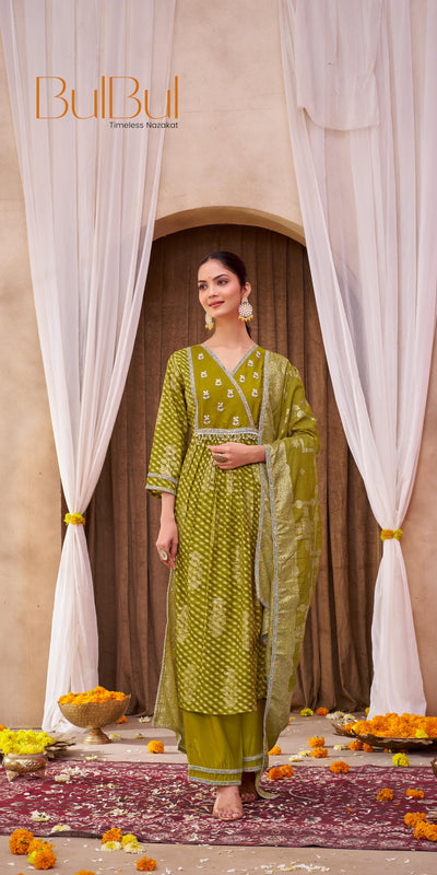 Rashmi Green Kurta Set with Dupatta