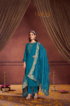 Adab Teal Kurta Set with Dupatta