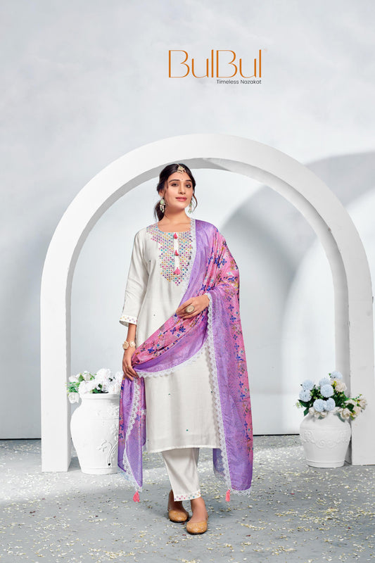 Bhumi Offwhite Kurta Set with Dupatta