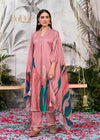 Shama Peach Kurta Set with Dupatta