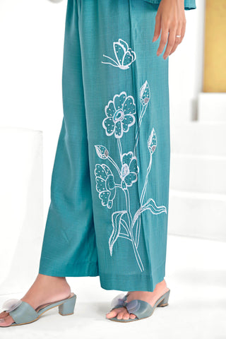 Nira Iceblue Co-Ord Set - BulBul