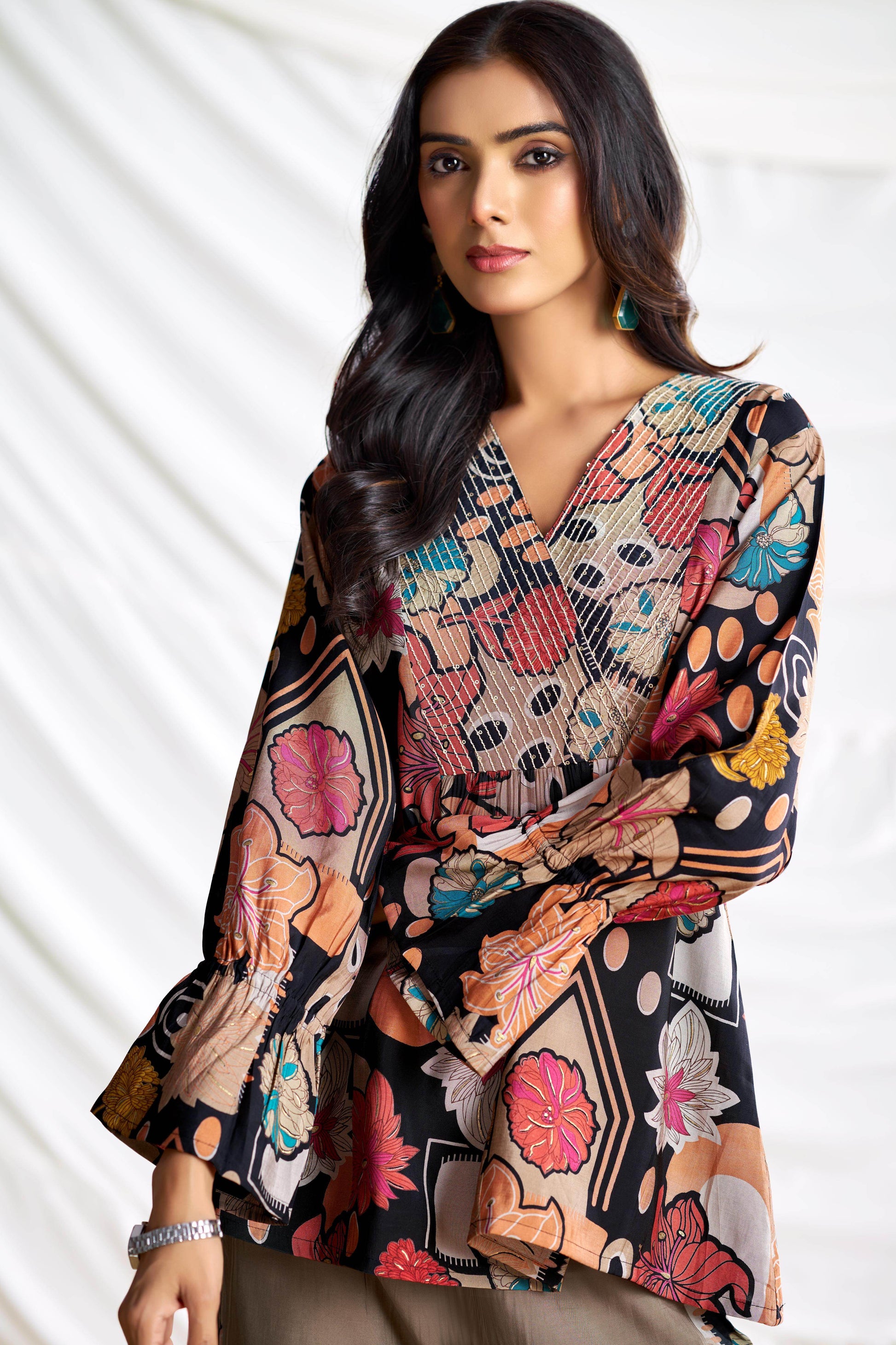 Ojasvi Black Chanderi Co-Ord Set - BulBul