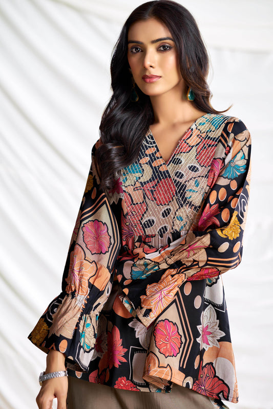 Ojasvi Black Chanderi Co-Ord Set - BulBul