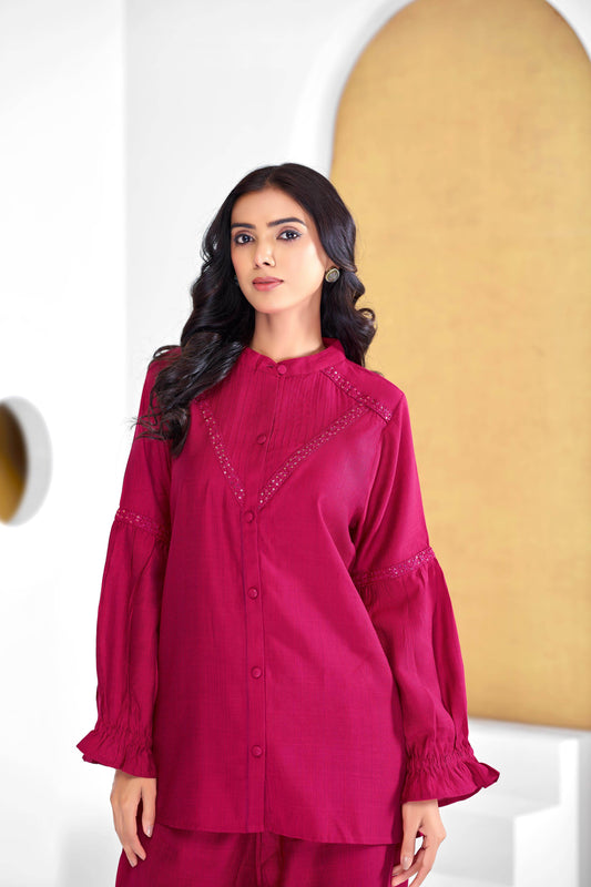 Mahi Red Co-Ord Set - BulBul