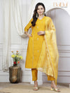 Preet Mustard Kurta Set with Dupatta