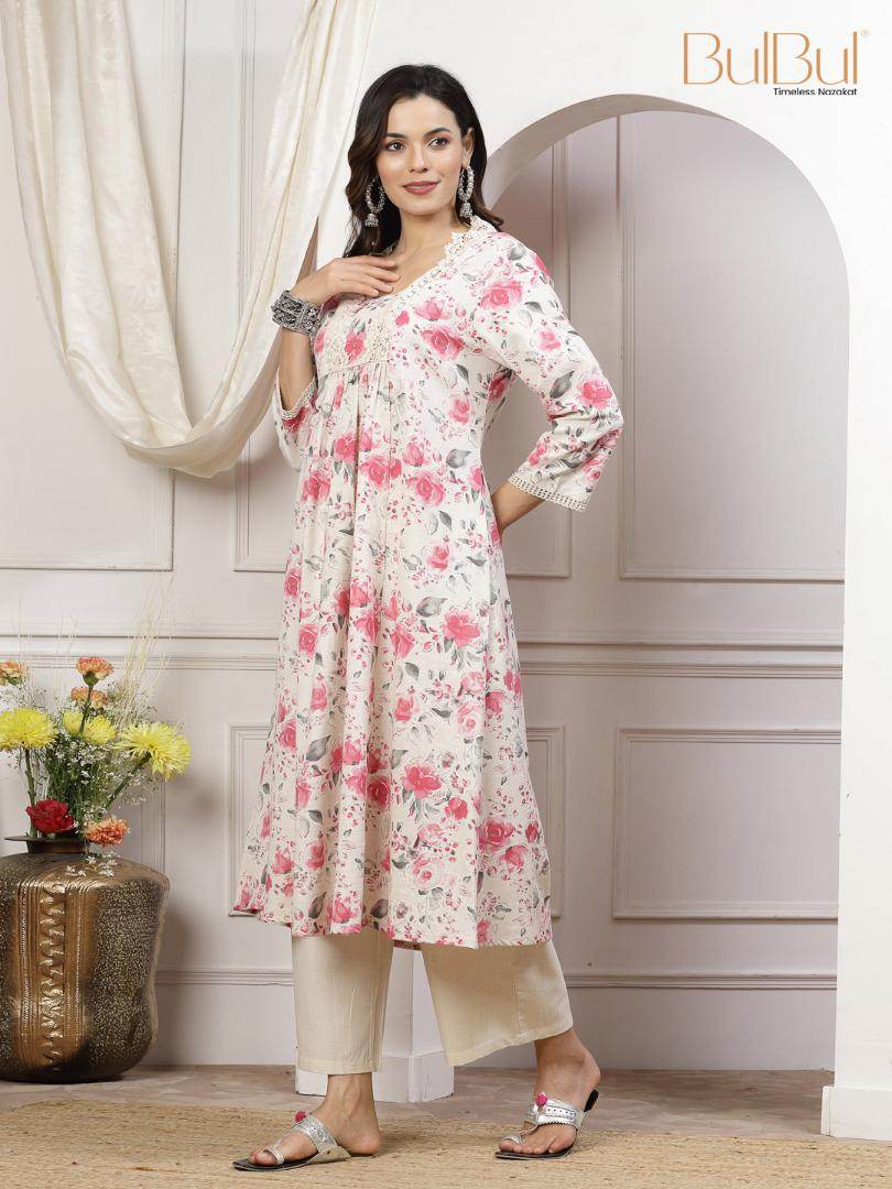 Sakina Cotton Pink Kurta Set - BulBul