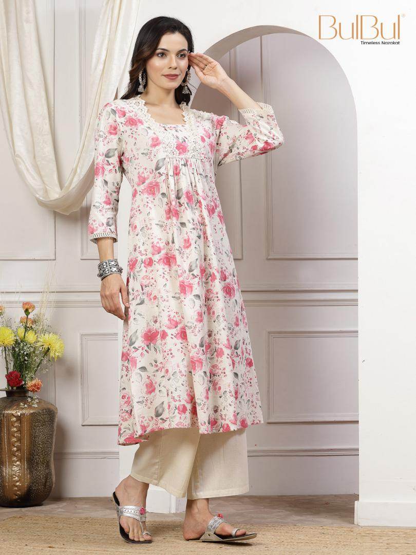 Sakina Cotton Pink Kurta Set - BulBul