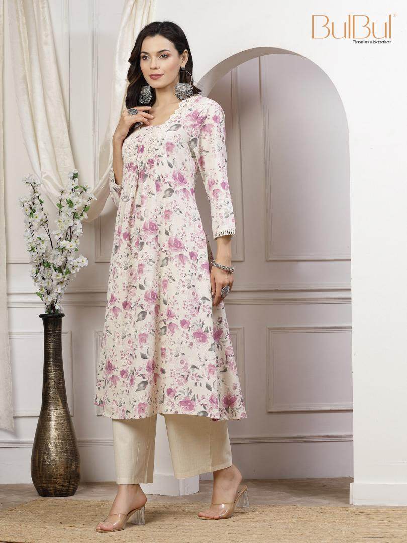 Sakina Cotton Purple Kurta Set - BulBul