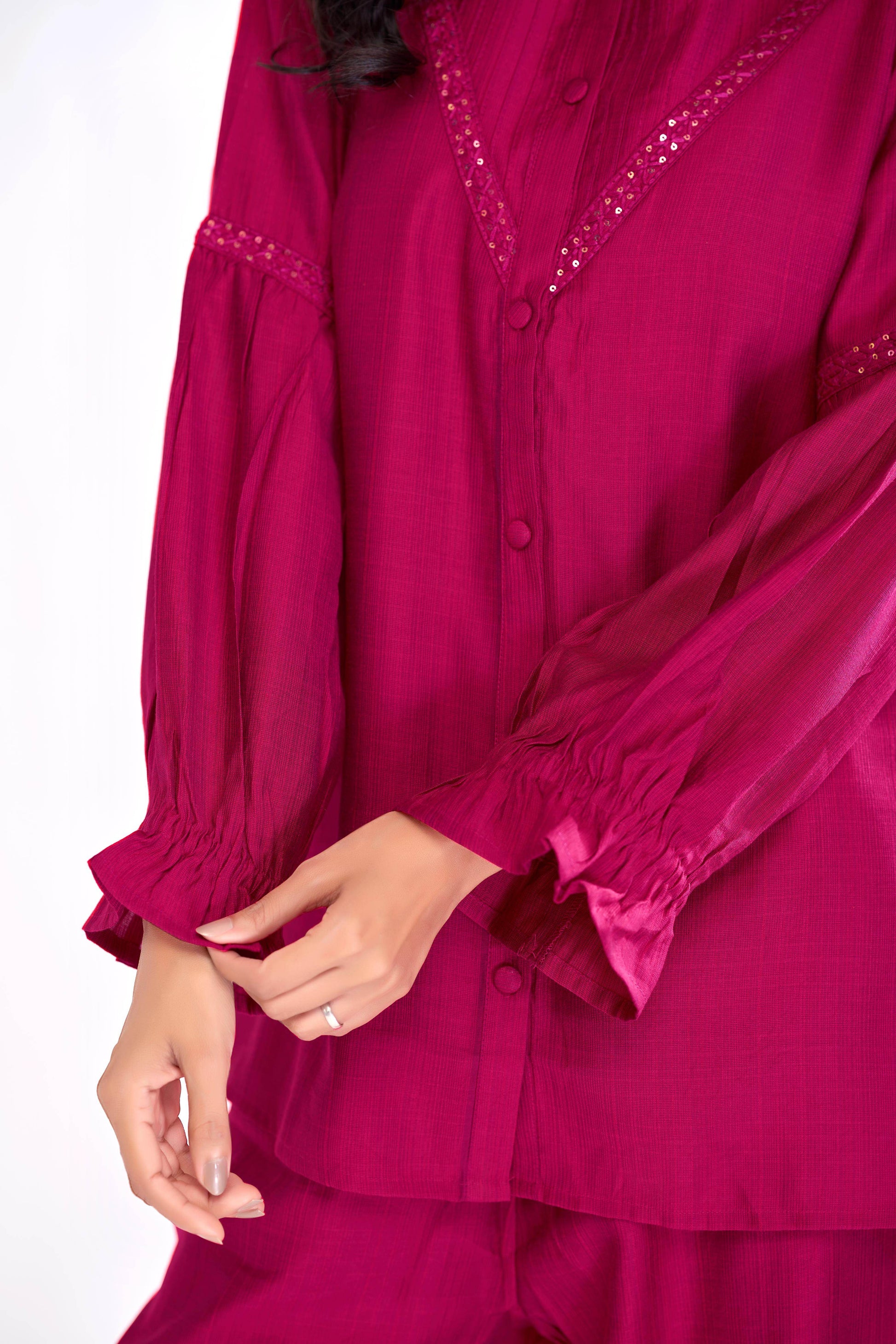 Mahi Red Co-Ord Set - BulBul