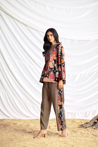 Ojasvi Black Chanderi Co-Ord Set - BulBul