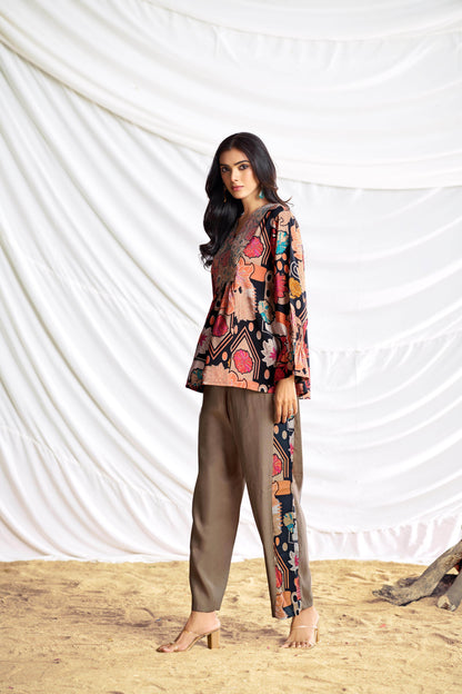 Ojasvi Black Chanderi Co-Ord Set - BulBul