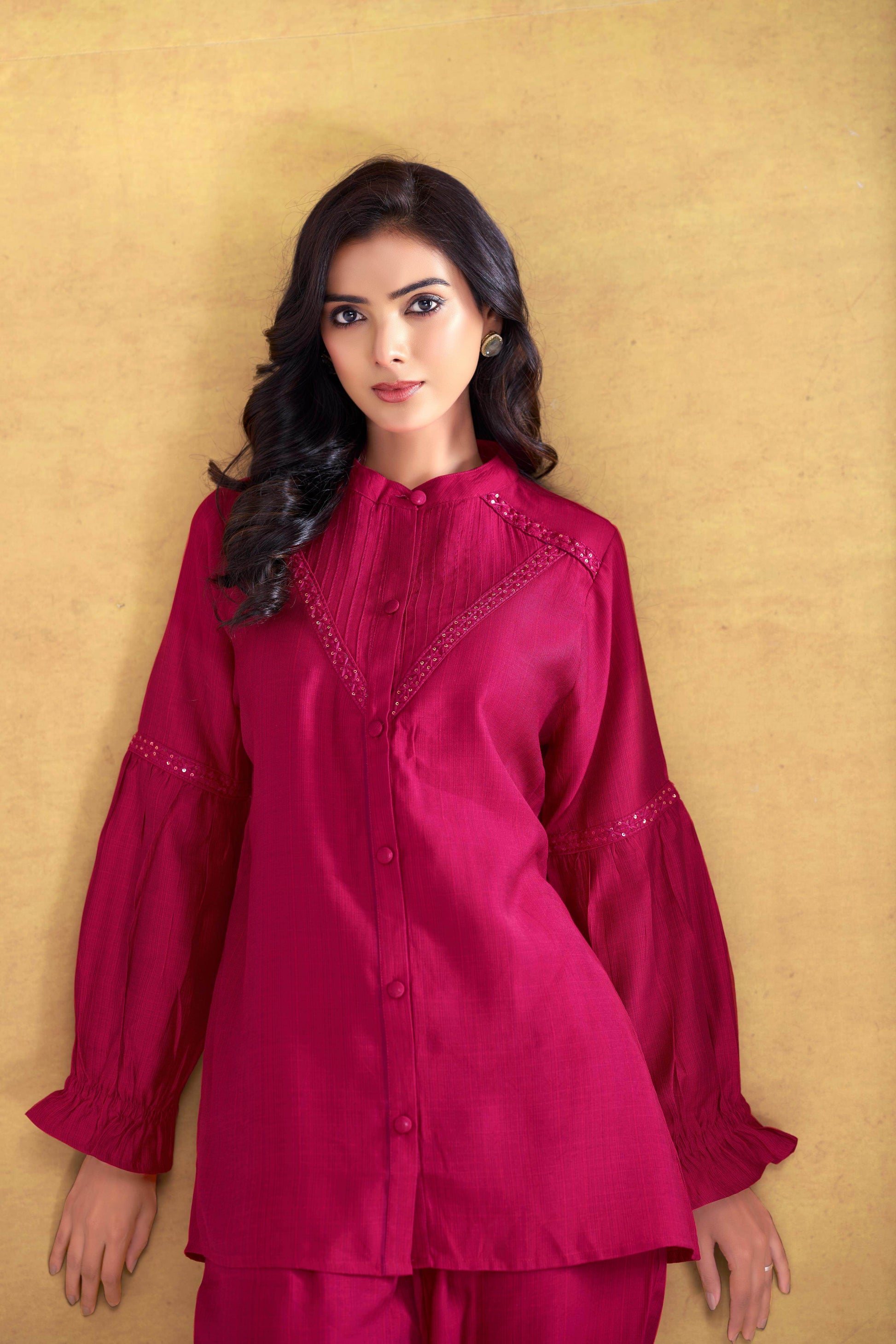 Mahi Red Co-Ord Set - BulBul