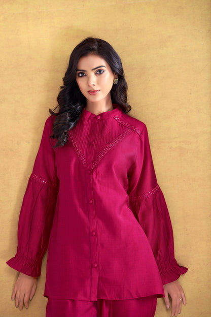 Mahi Red Co-Ord Set - BulBul