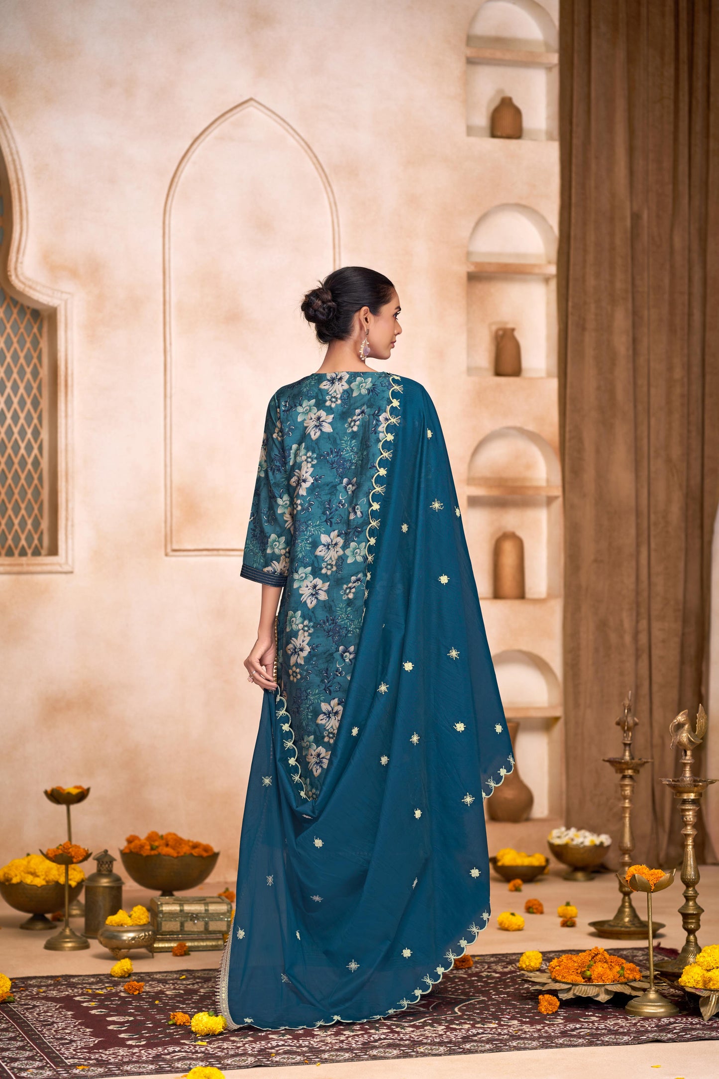 Shehnaaz Blue Kurta Set with Dupatta