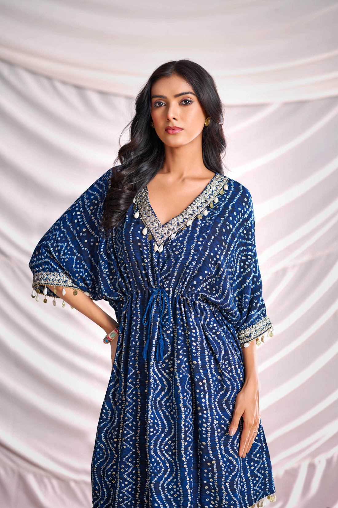 BulBul Women Blue Bandhani Printed Co-ord Set - BulBul