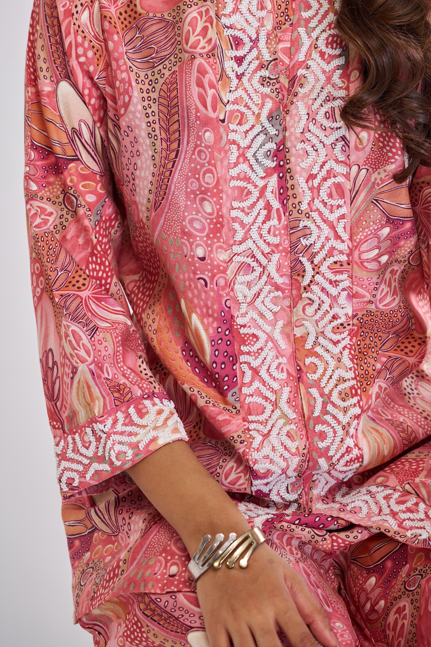 Saumya Rust Modal Chanderi Co-Ord Set