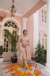 Falak Silk Gold Kurta Set with Dupatta