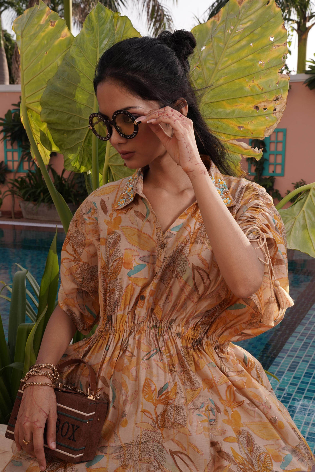 Ishika Yellow Chanderi Co-Ord Set - BulBul