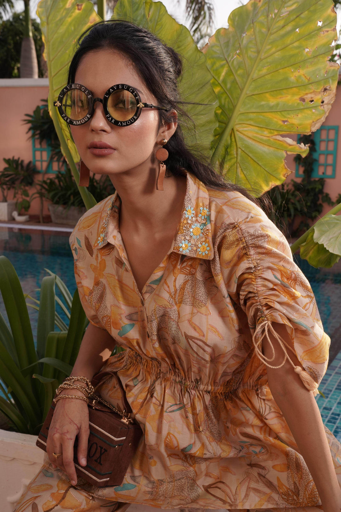 Ishika Yellow Chanderi Co-Ord Set - BulBul