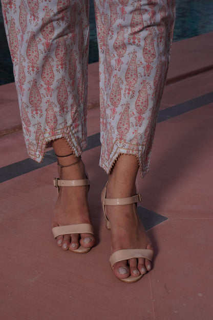 Henna Pink Cotton Co-Ord Set - BulBul