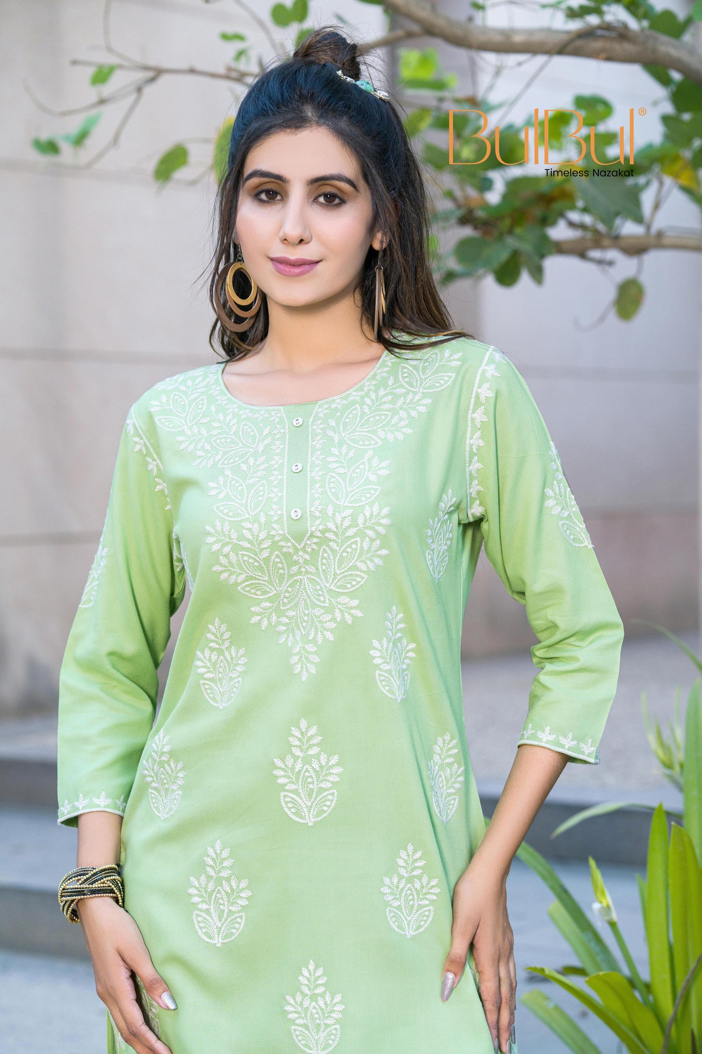 Yashvi Green Rayon Top