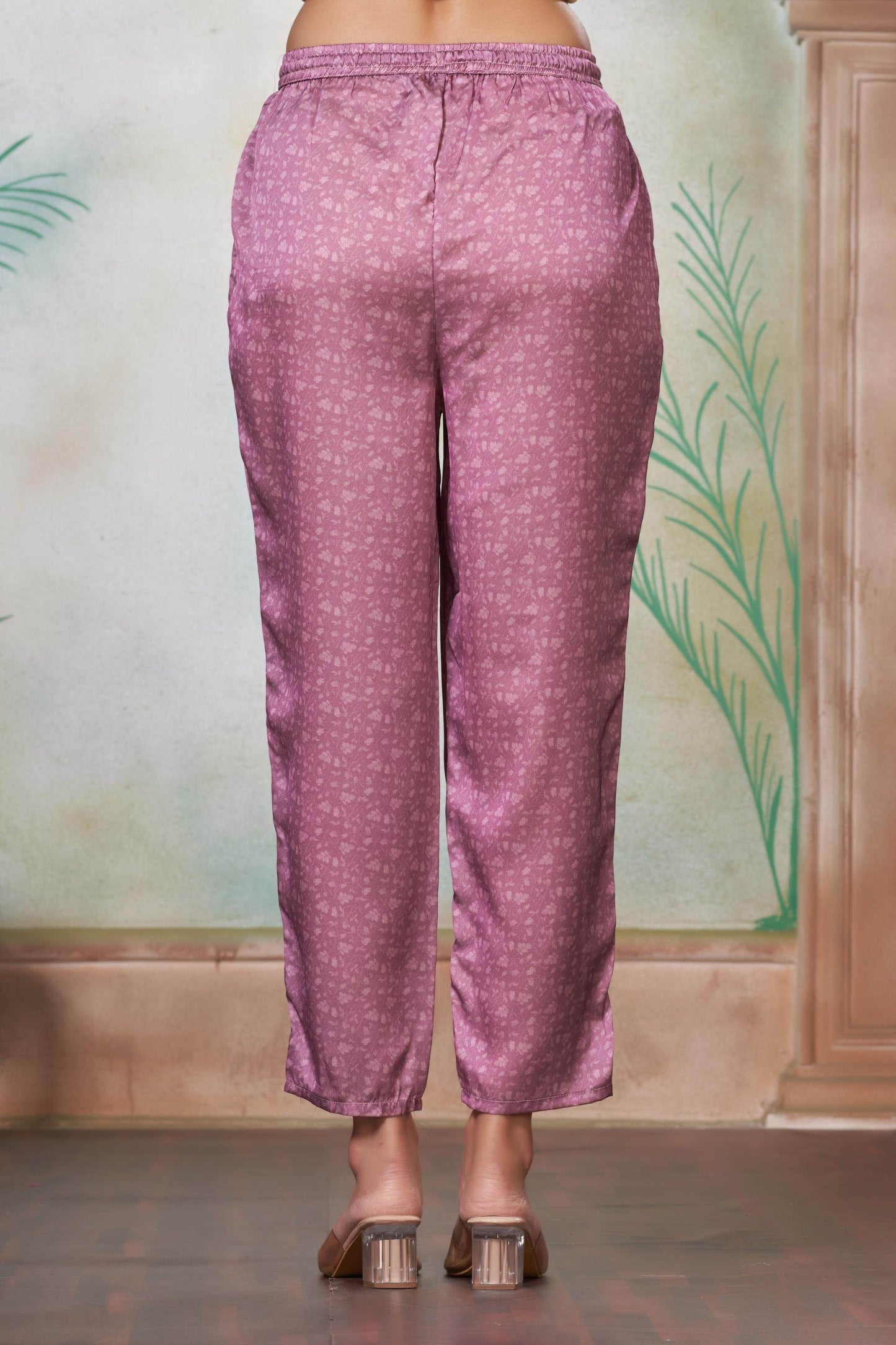 Reeva Silk Lavender Kurta Set - BulBul