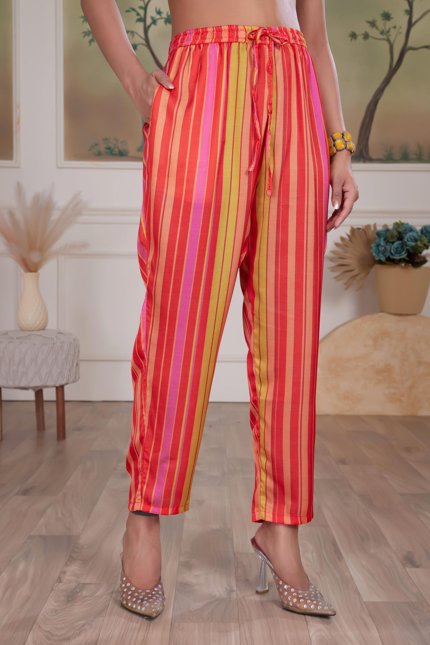 Rani Mustard Silk Kurta Set with Dupatta