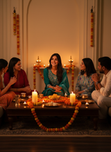 Shreya Rama Intricate Floral Thread & Mirror Work Yoke Kurta Set with Dupatta in Chanderi Silk with Cotton Mul Lining