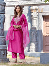 Dolly Silk Purple Kurta Set with Dupatta