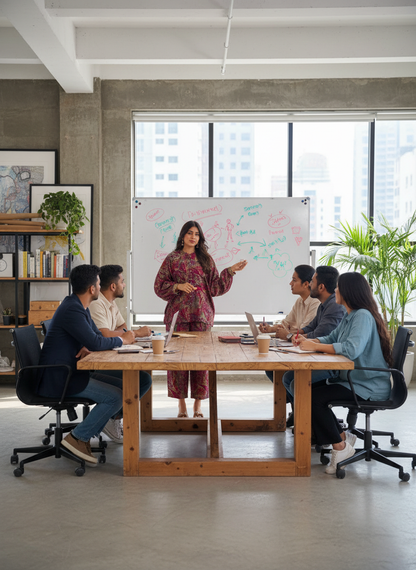 Mehzabin Red Modal Chanderi Co-Ord Set with Zari Embroidered Sequin Cuffs and Statement Bell Sleeves
