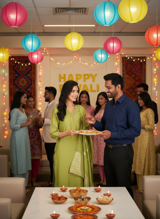 Nakshatra Green Hand Zari & Sequin Embroidered Neck Kurta Set with Sleeve Detailing in Chanderi Silk with Cotton Mul Lining and Sequin-Embellished Dupatta